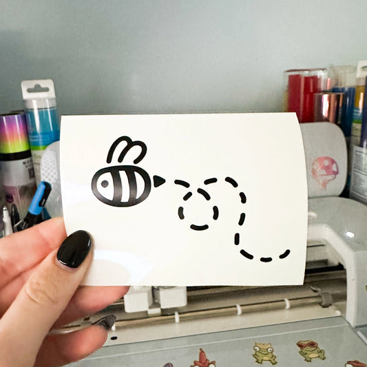 Bee Mirror Decal Sticker