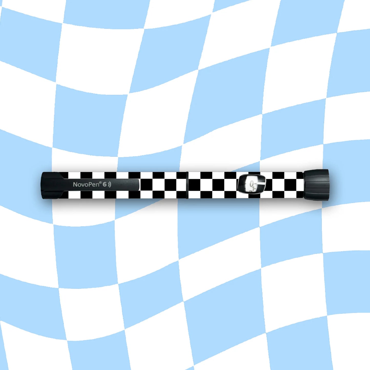 Black Checkered Device Stickers