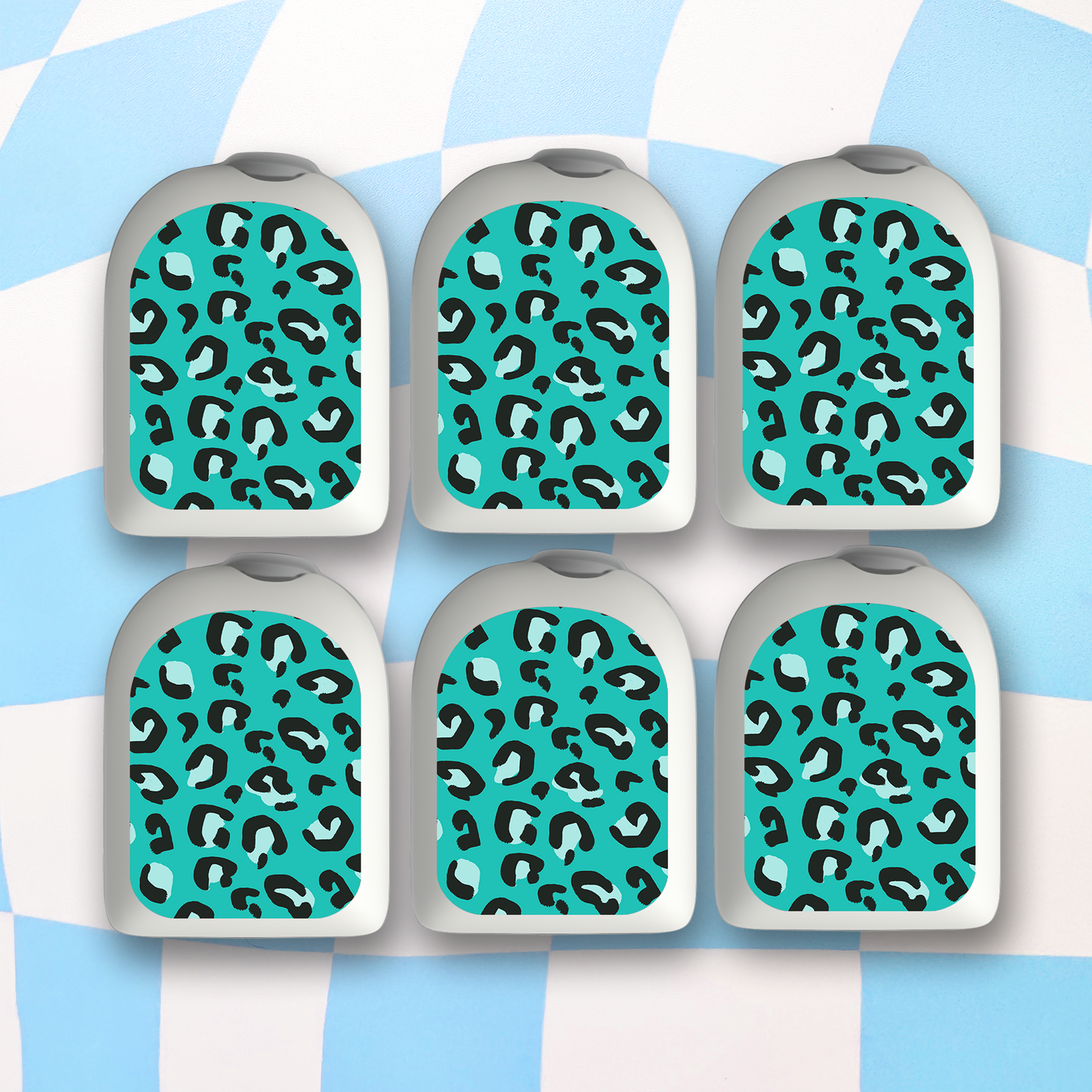 Leopard Print Omnipod Stickers - 6 Pack