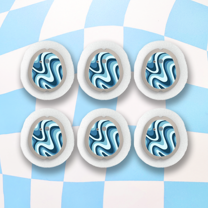 Blue Waves Dexcom G7 Transmitter Stickers - 6 Pack