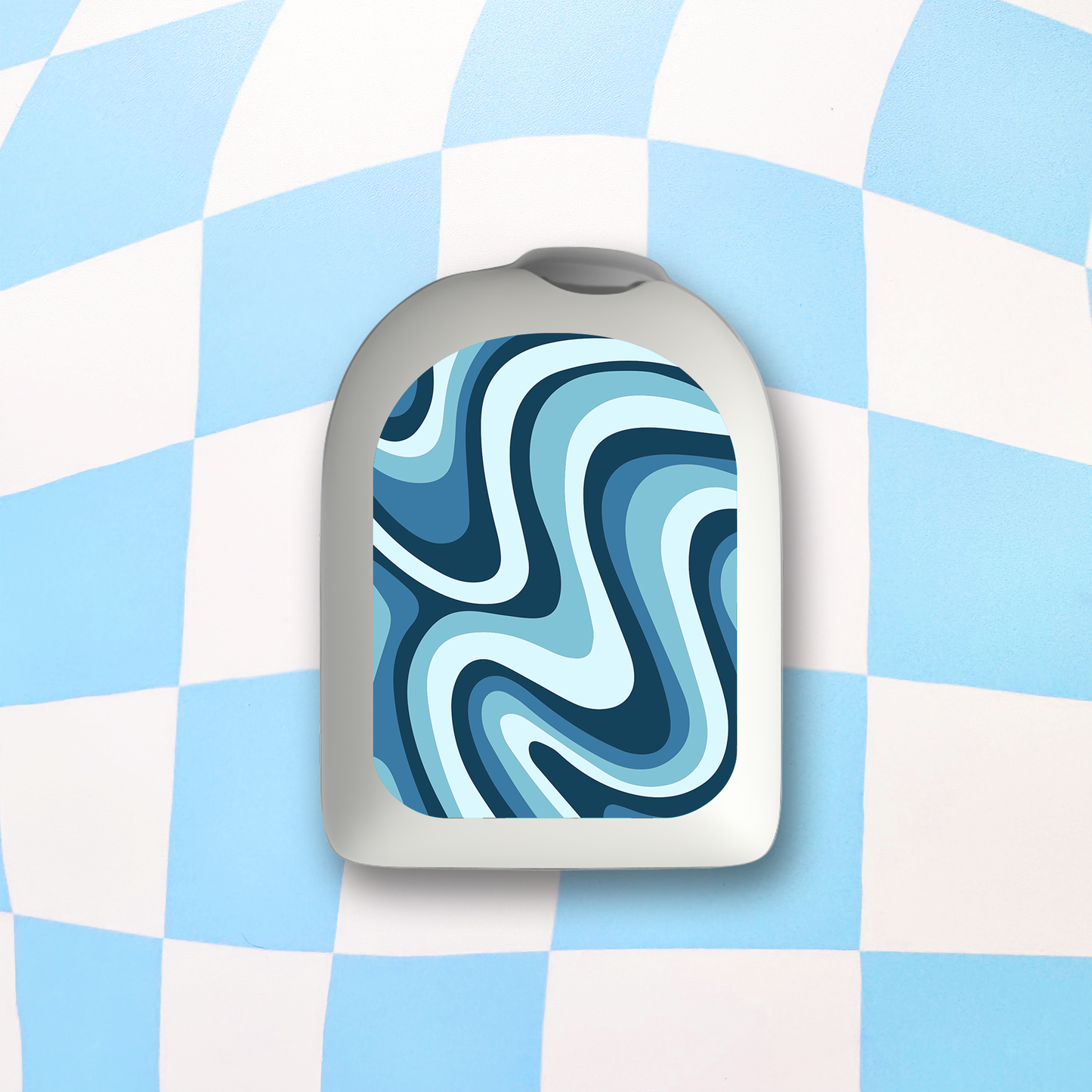 Blue Waves Omnipod Stickers - 6 Pack