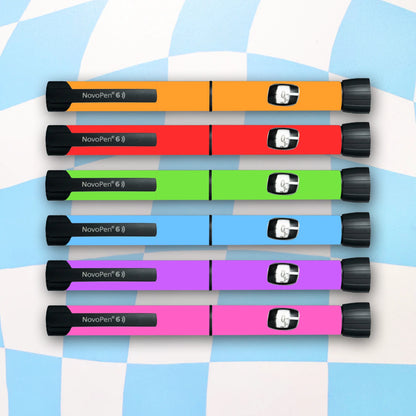 Bright Colours Diabetes Device Stickers