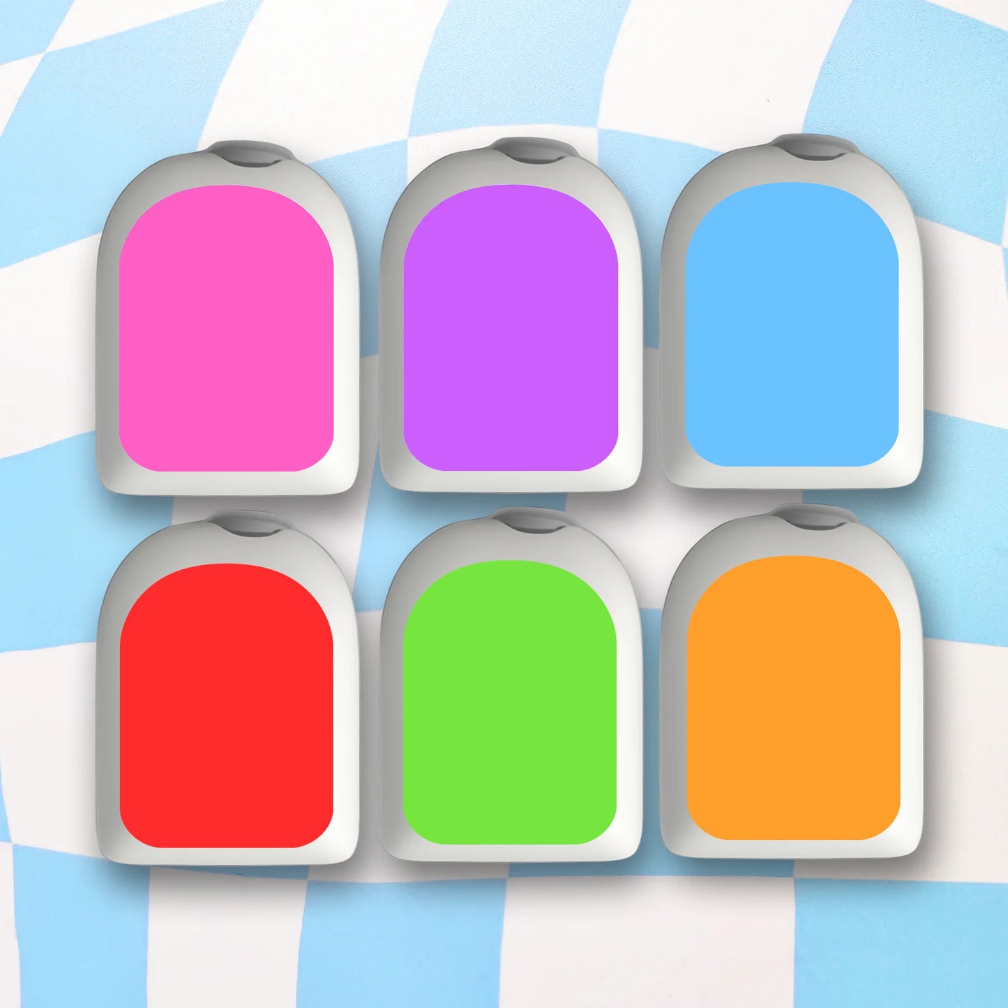 Bright Colours Diabetes Device Stickers