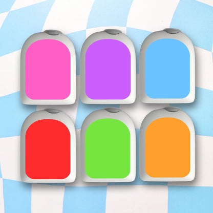 Bright Colours Diabetes Device Stickers