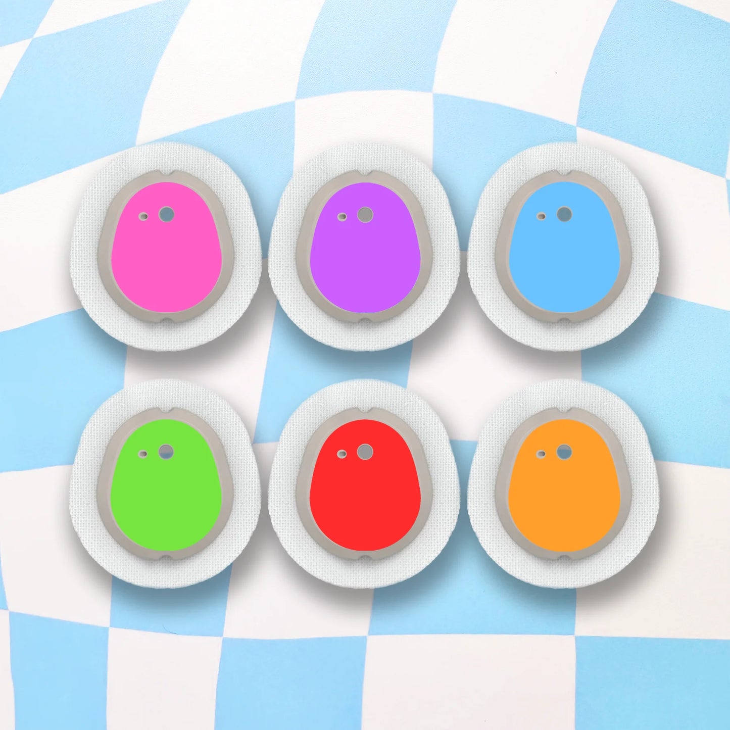 Bright Colours Diabetes Device Stickers