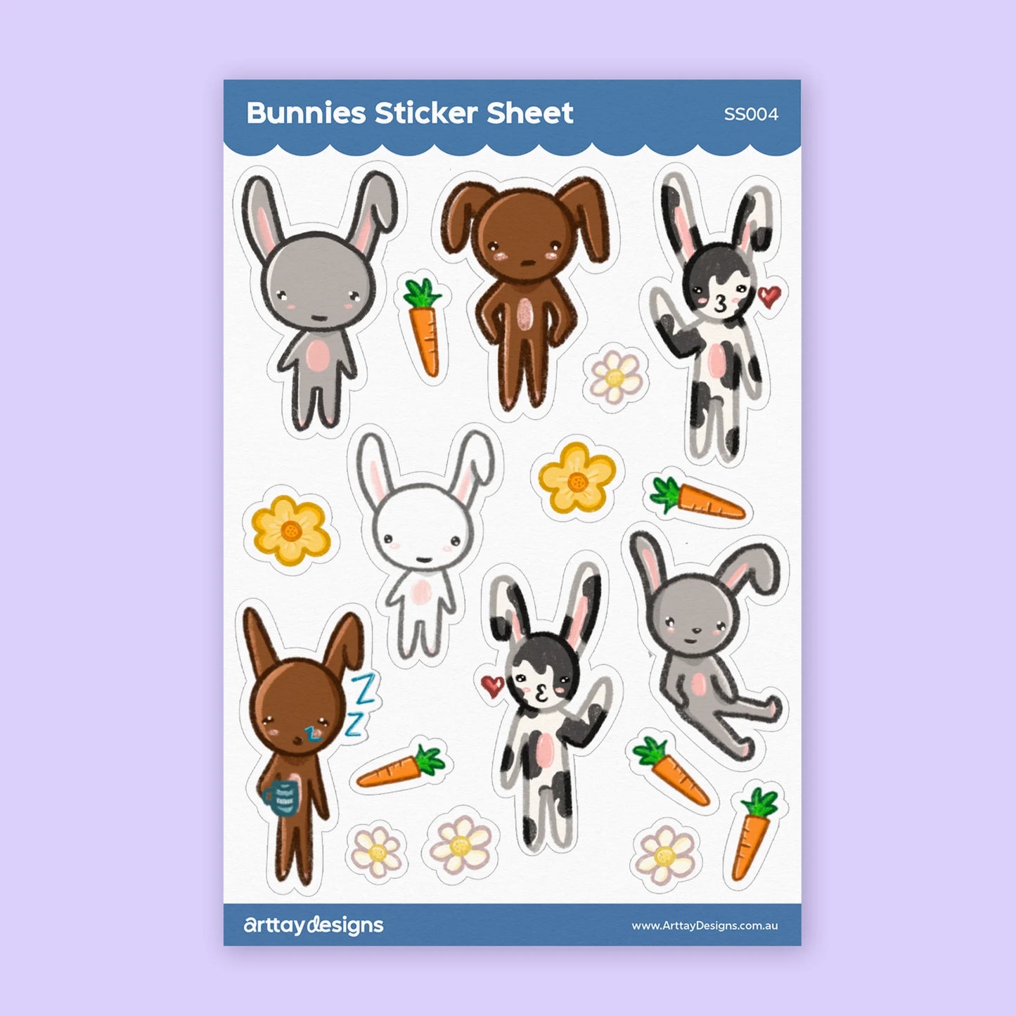 Bunnies Sticker Sheet