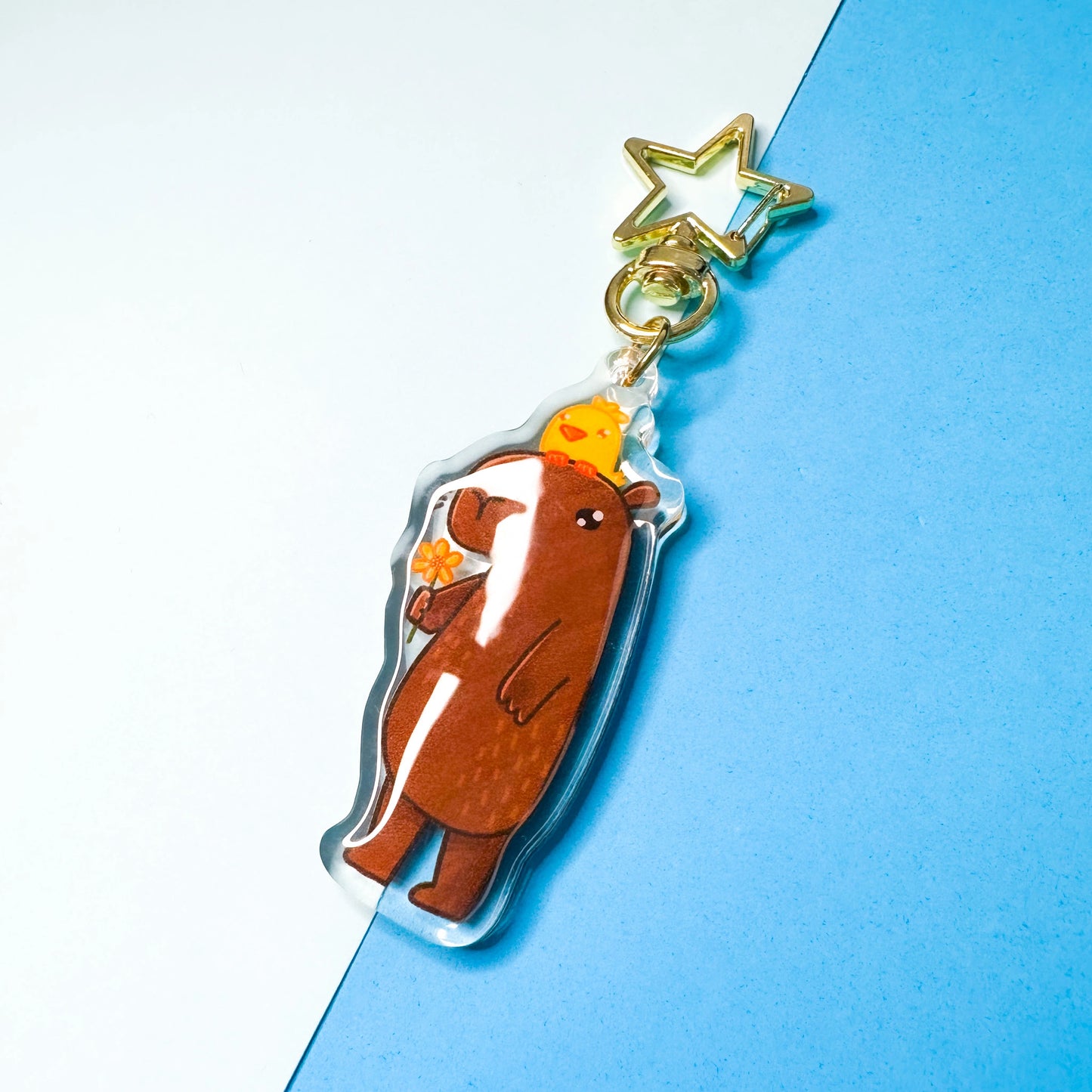 Capybara Acrylic Keychain