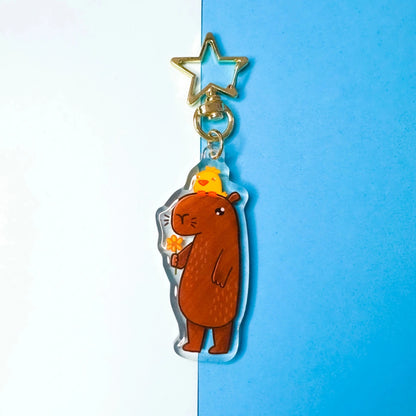 Capybara Acrylic Keychain