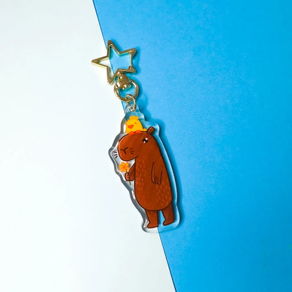 Capybara Acrylic Keychain