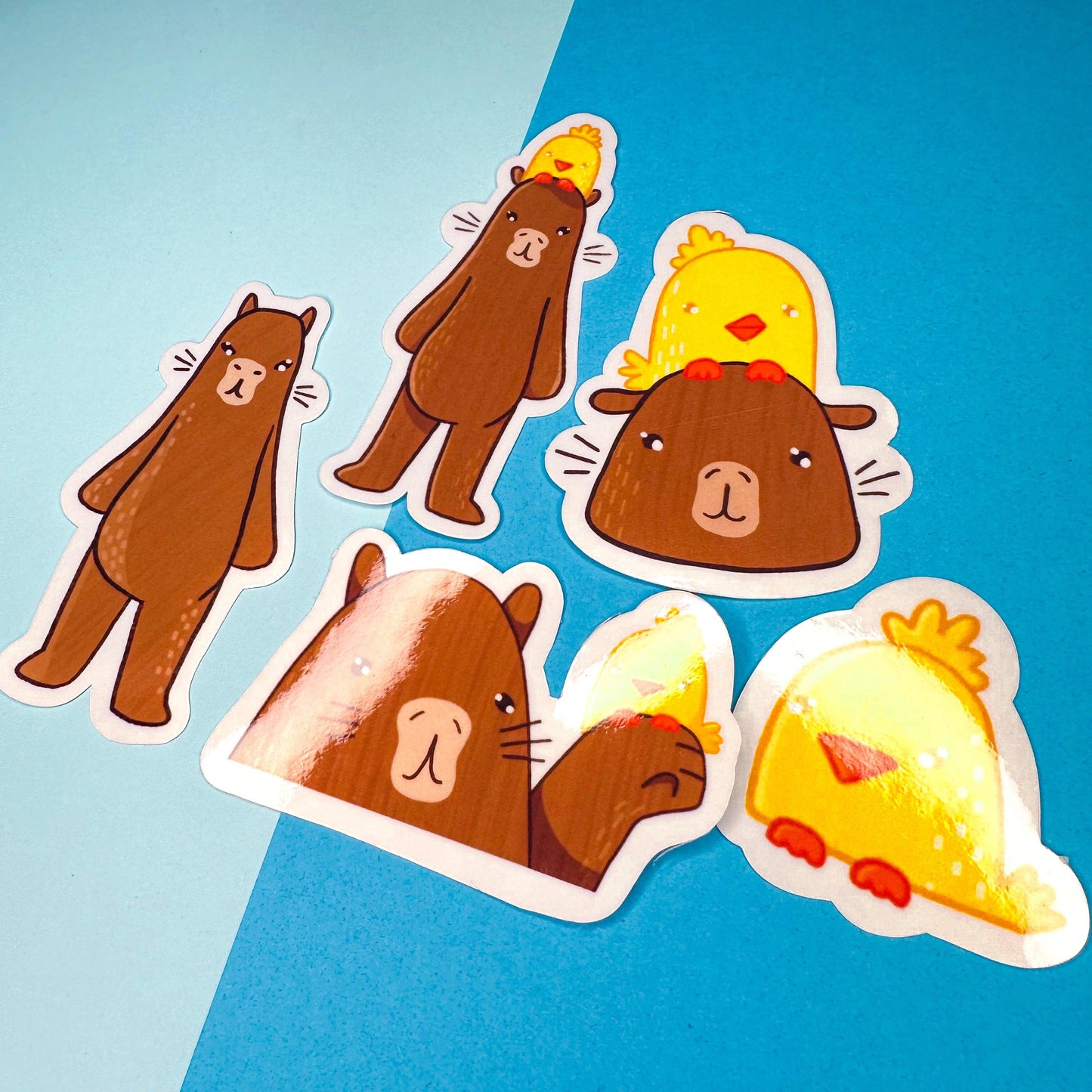 Capybara Sticker Set - Arttay Designs