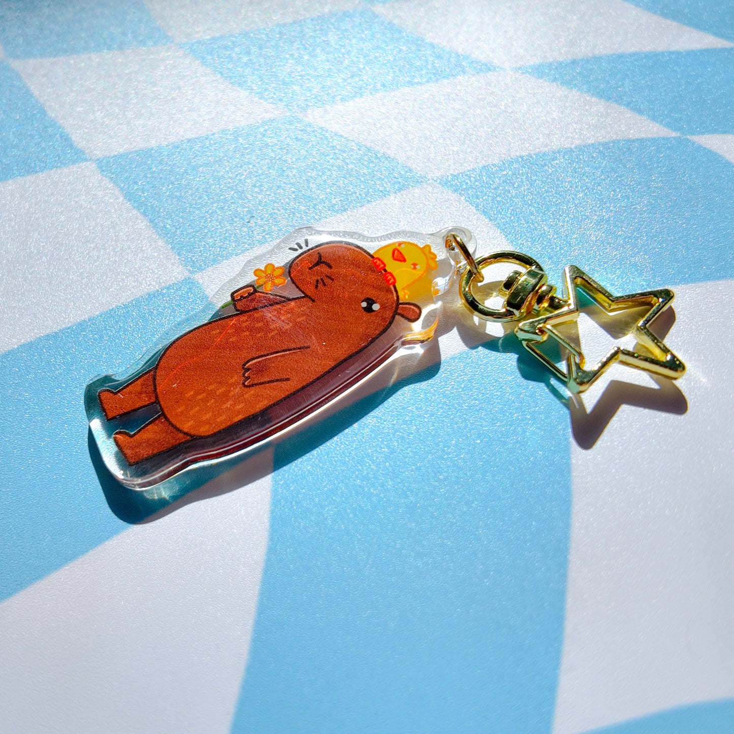 Capybara Acrylic Keychain