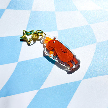 Capybara Acrylic Keychain