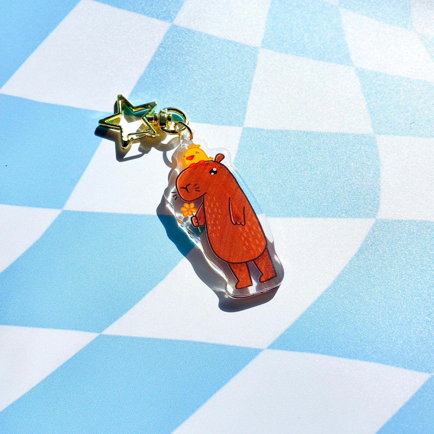 Capybara Acrylic Keychain