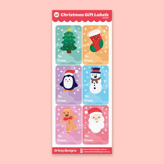Christmas Gift Sticker Labels
