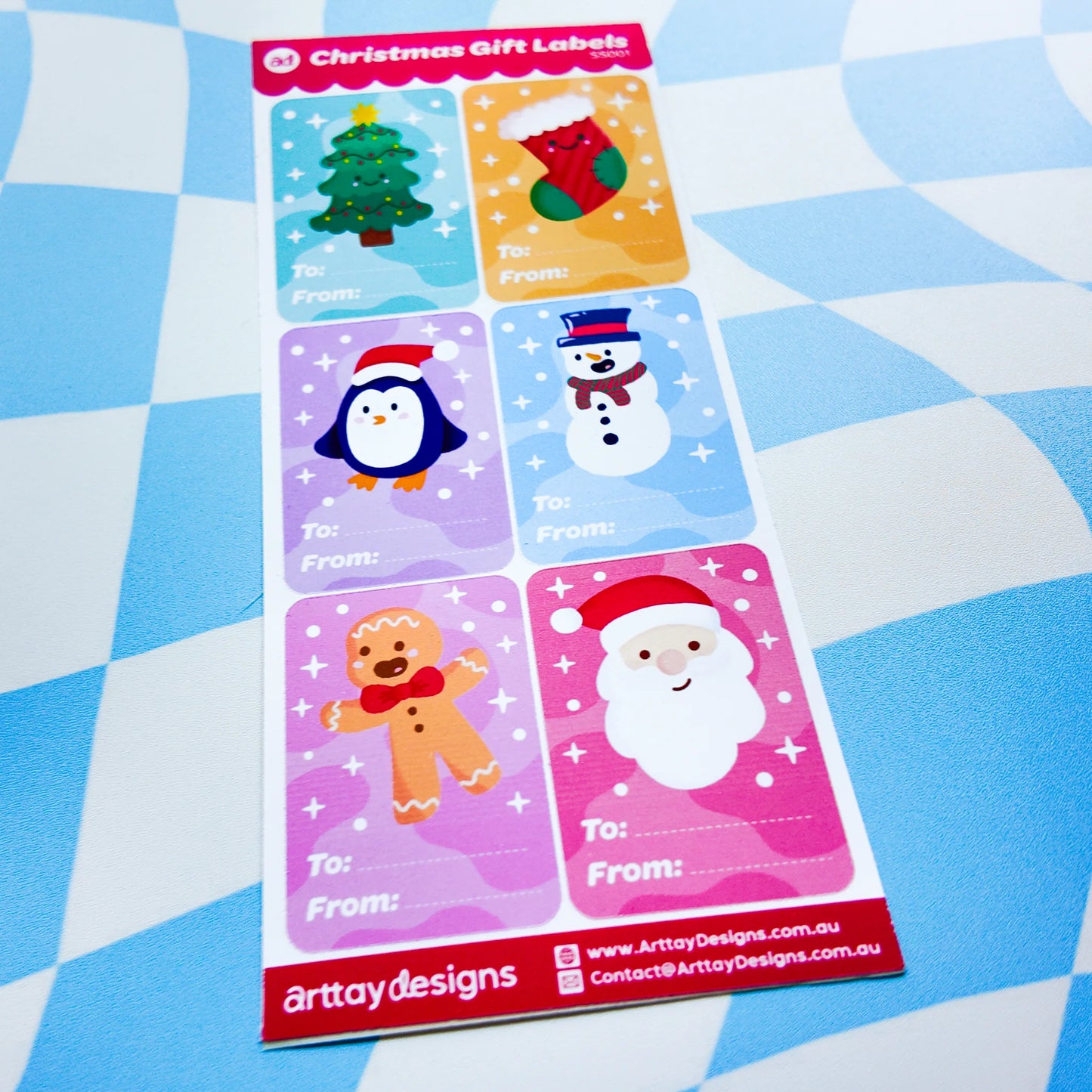 Christmas Gift Sticker Labels