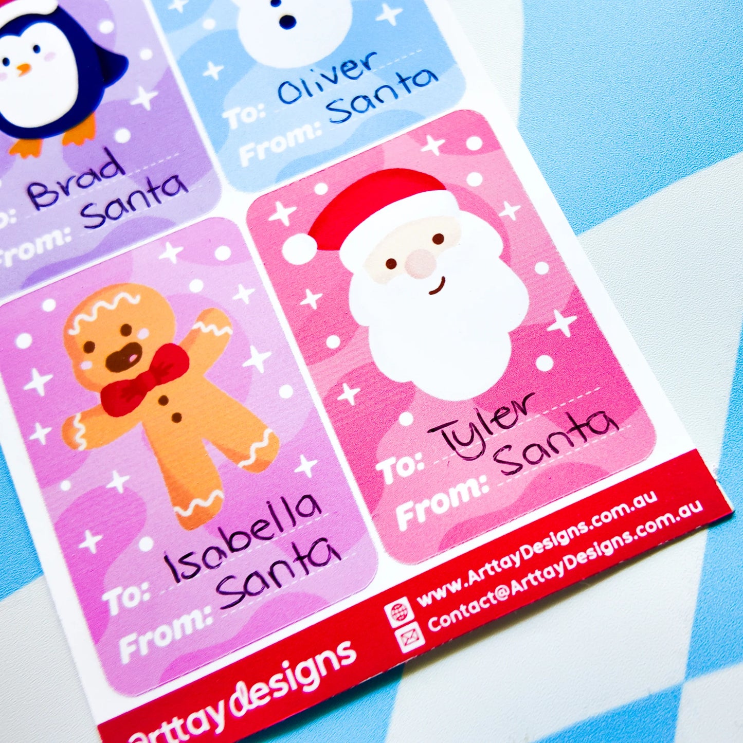 Christmas Gift Sticker Labels