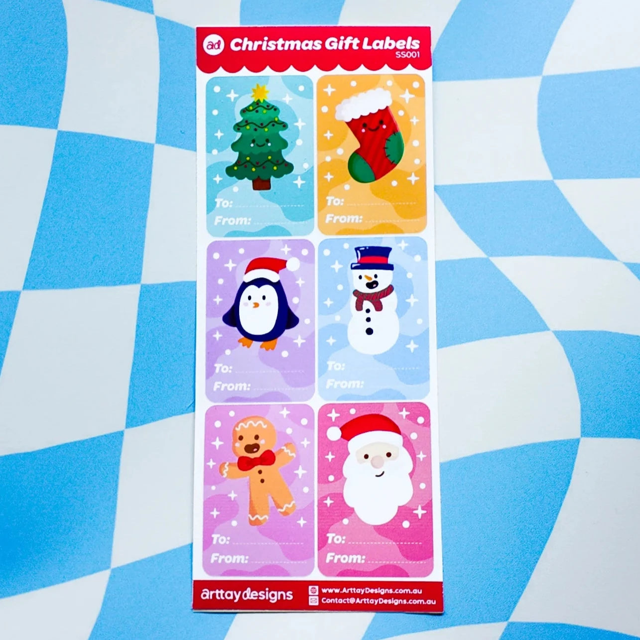 Christmas Gift Sticker Labels