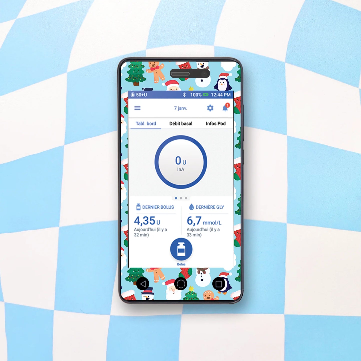 Christmas Diabetes Device Stickers