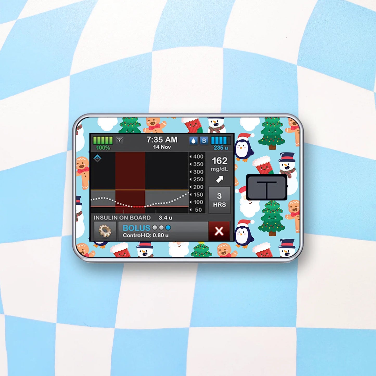 Christmas Diabetes Device Stickers