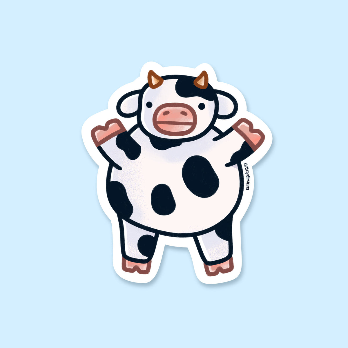 Chubby Cow Sticker