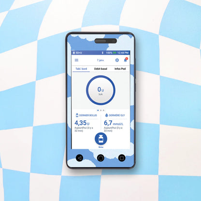 Clouds Diabetes Device Stickers