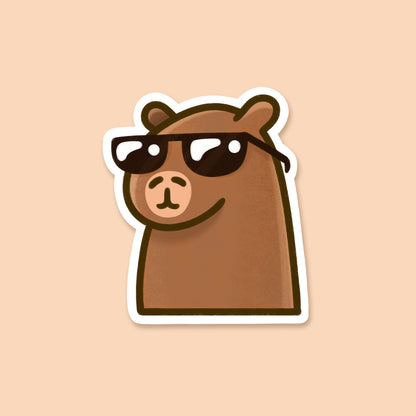 Cool Capy Sticker