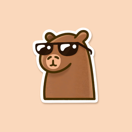 Cool Capy Sticker