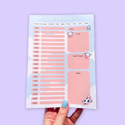 Cute Cow Daily Planner