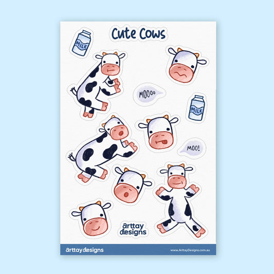 Cows Sticker Sheet