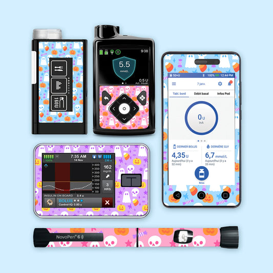 Cute Halloween Diabetes Device Stickers