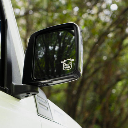 Cow Mirror Decal Sticker