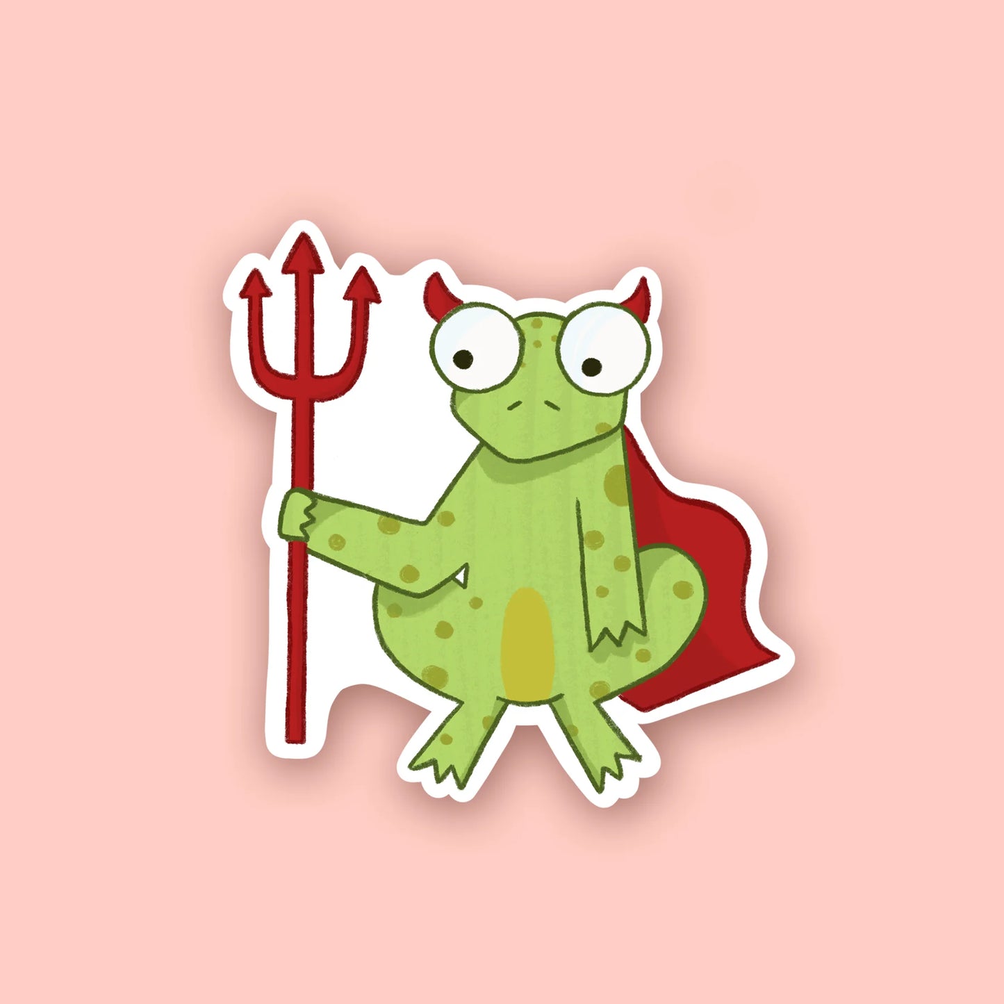 Devil Frog Sticker