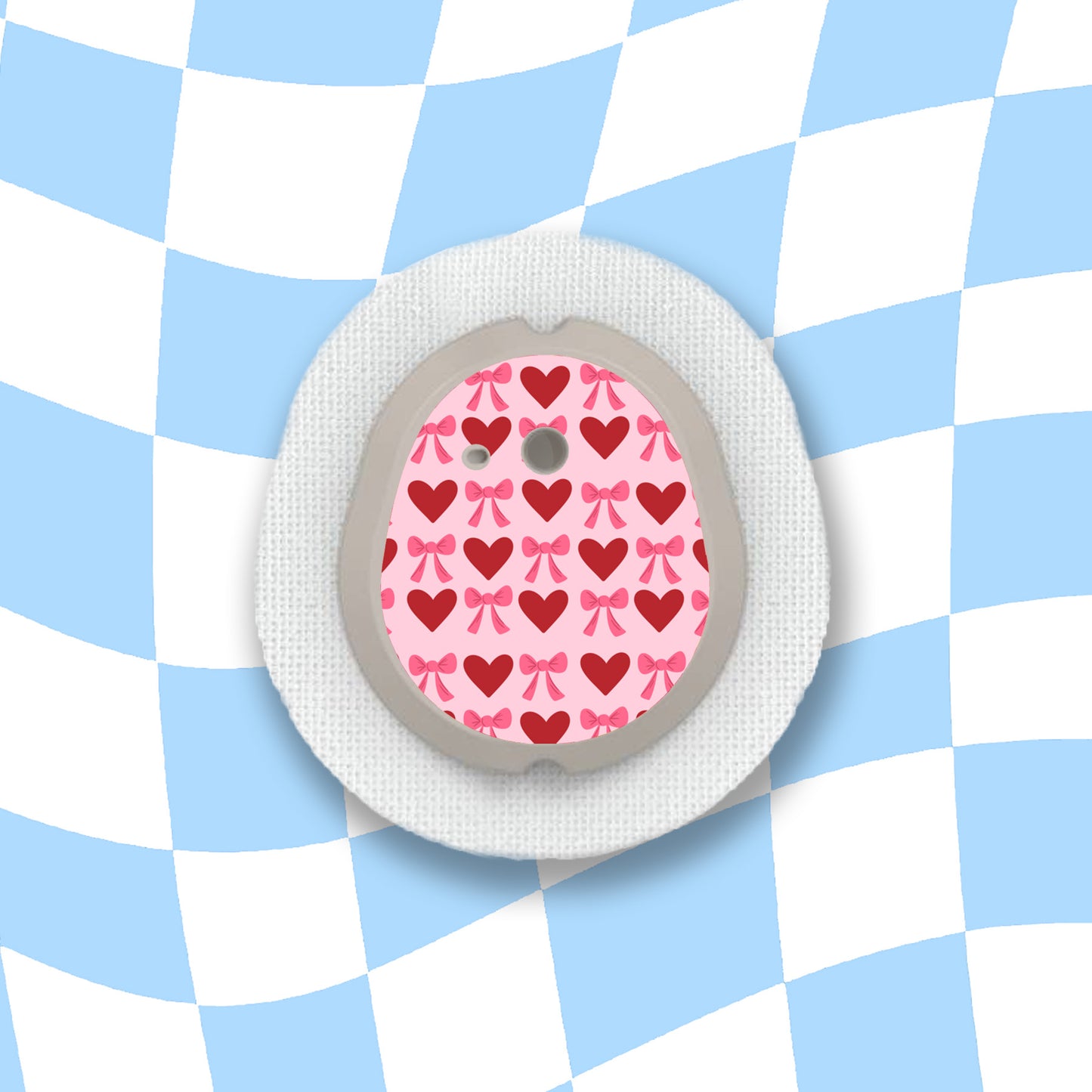 Valentines Diabetes Device Stickers