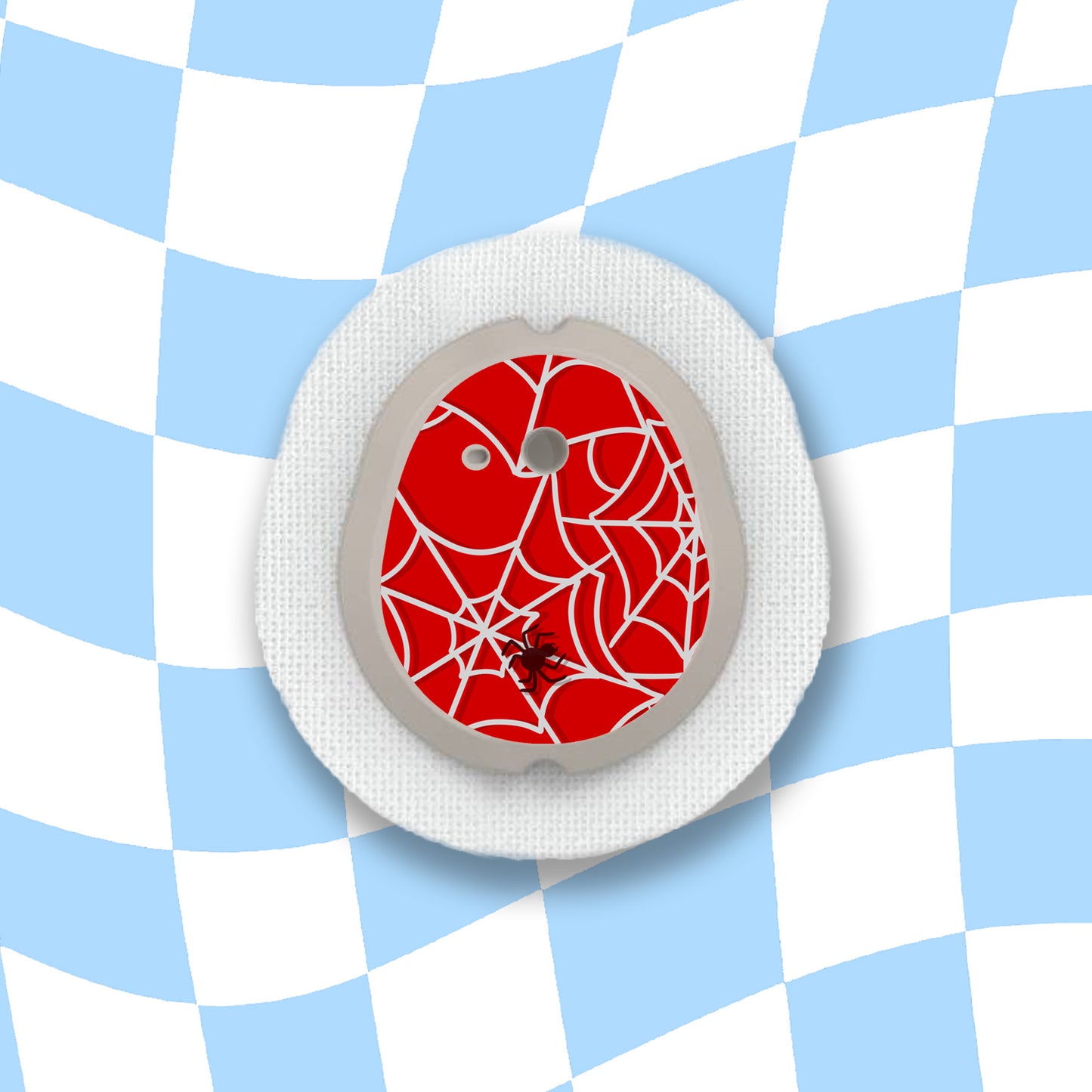 Spider Web Diabetes Device Stickers