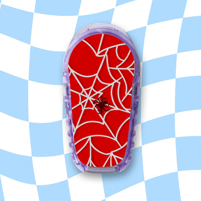 Spider Web Diabetes Device Stickers