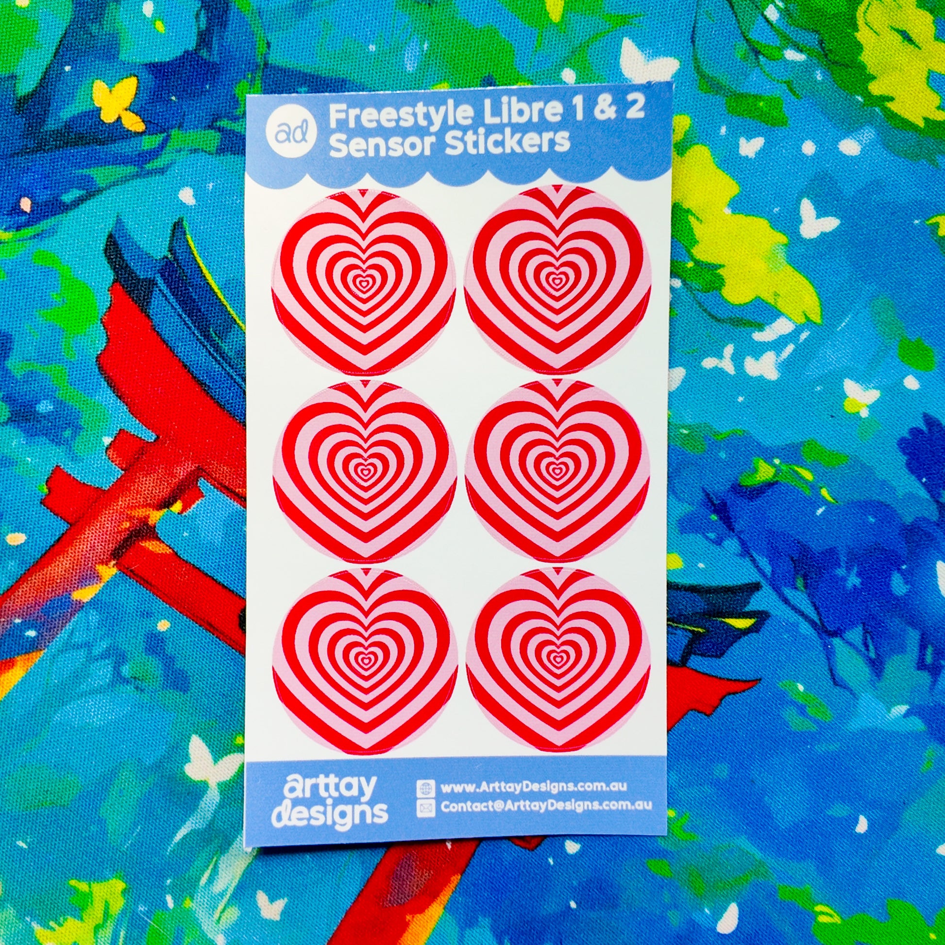 Trendy Freestyle Libre Stickers - 6 Pack - Arttay Designs