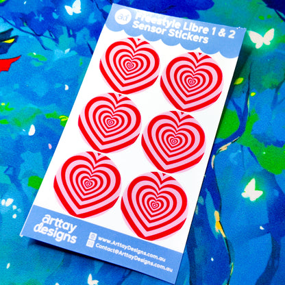 Trendy Freestyle Libre Stickers - 6 Pack - Arttay Designs