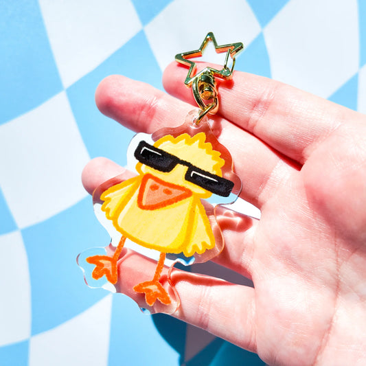 Cool Duck Acrylic Keychain