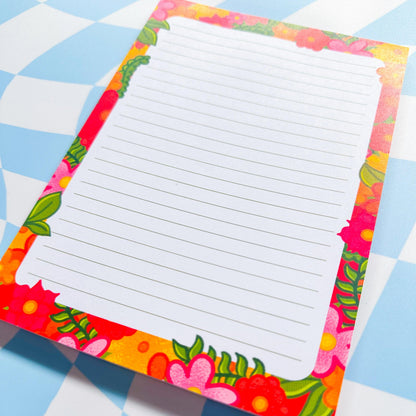 Floral A5 Notepad - Arttay Designs