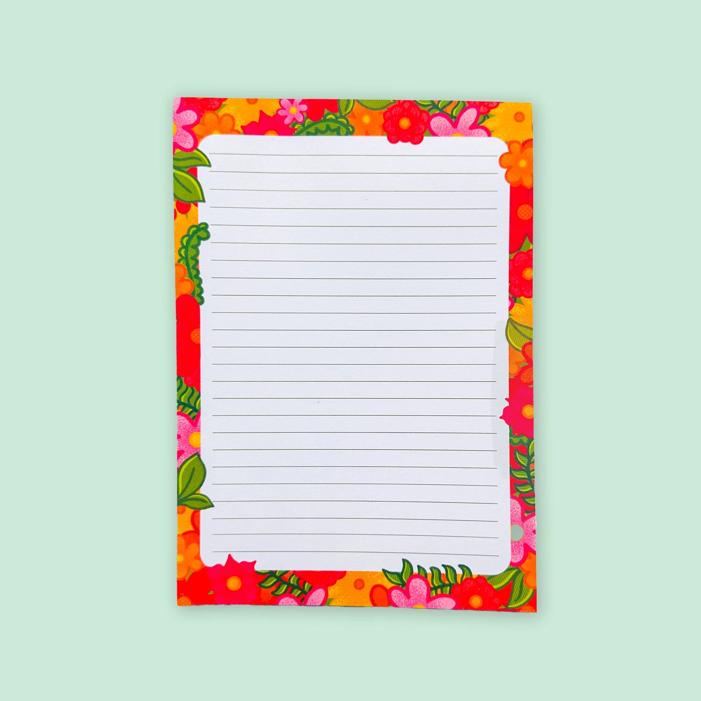 Floral A5 Notepad