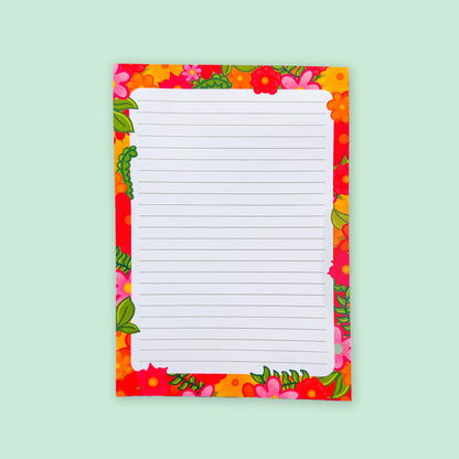Floral A5 Notepad