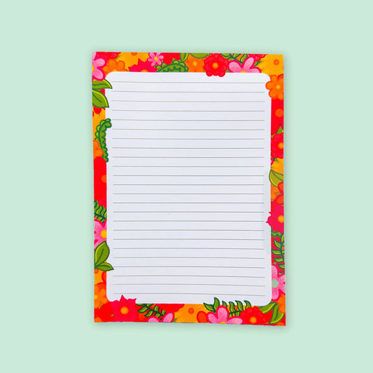 Floral A5 Notepad