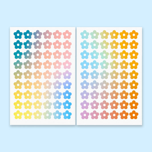 Flower Sticker Sheet Bundle - 2 Pack