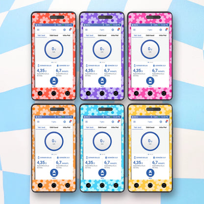 Flowers Omnipod Dash Device Stickers