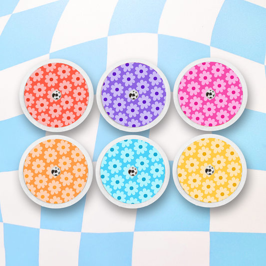 Flowers Freestyle Libre Stickers - 6 Pack