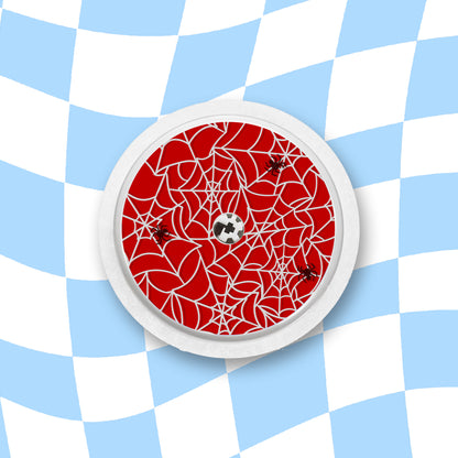 Spider Web Diabetes Device Stickers