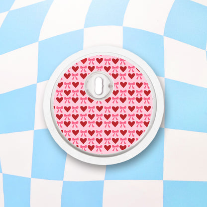 Valentines Diabetes Device Stickers
