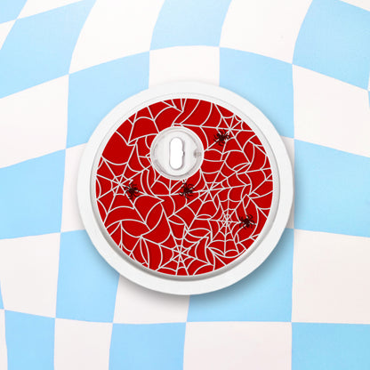 Spider Web Diabetes Device Stickers