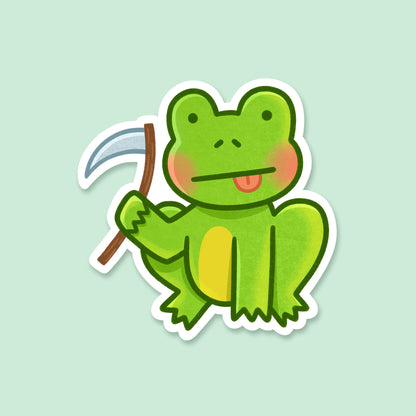 Frog with Scythe Sticker