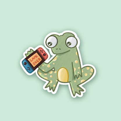Gamer Frog Sticker